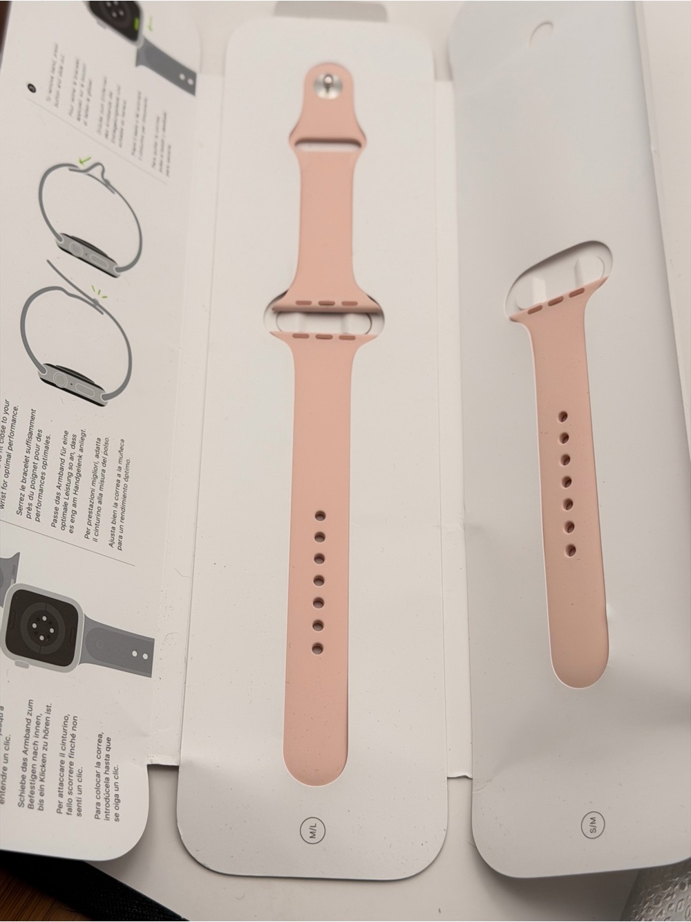 Apple Watch OEM Pink Band, M/L & S/M, 38/40/41mm, new